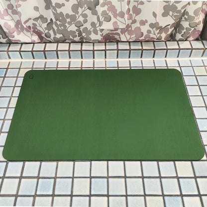 Rectangle Jade Whisper Quikmat®-Super absorbent bath mat