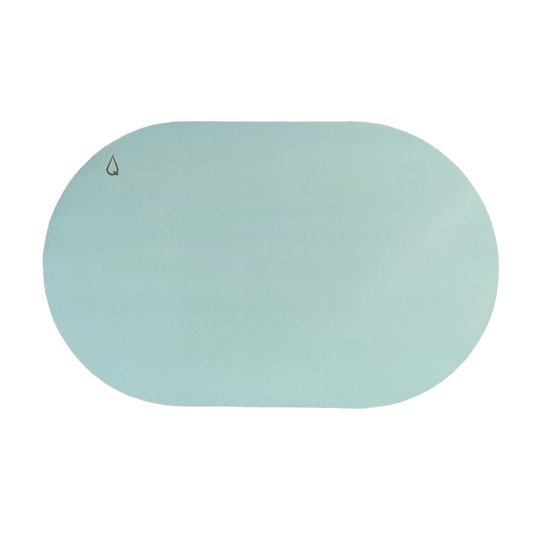 Oval Ocean Breeze Quikmat®-Super absorbent bath mat