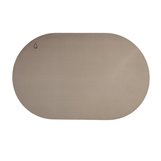 Oval Stone Grey Quikmat®-Super absorbent bath mat